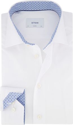Eton business wit overhemd Eton Classic Fit