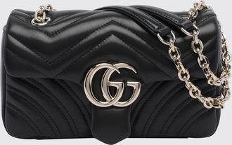 Gucci Mini borsa a spalla GG Marmont in nappa matelass&eacute; chevron