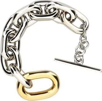 Paco Rabanne Accessoires, Dames, Geel, ONE Size, XL Link Bi-color Armband