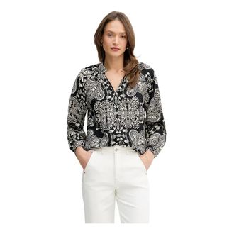Oui Overhemden, Dames, Veelkleurig, 2Xl, Gebloemd Blouse