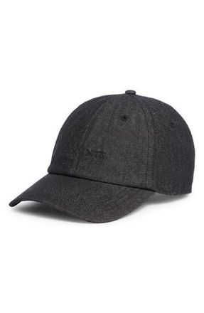 AllSaints Denim Baseball Cap in Black at Nordstrom Rack