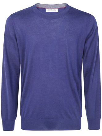 Brunello Cucinelli Sweater Cashmere/Silk Cjk18 Navy