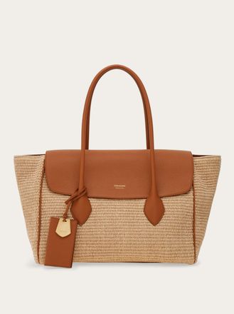 Ferragamo Women East-West tote bag (L) Beige