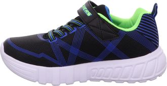 Skechers Flex-Glow, Boys Flex-Glow Trainers, Black (Black Blue Lime Bblm), 11 Child UK (28.5 EU)