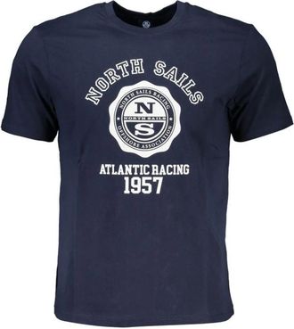 North Sails Cotton T-Shirt - Heren - T-shirts - Blauw - 2XL - Katoen - Tops