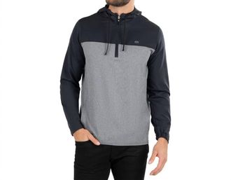 Travis Mathew Lantern Light Quarter Zip Hoodie In Black