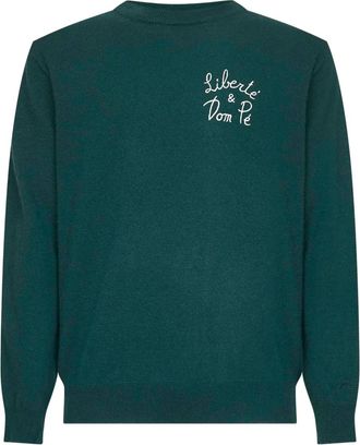 MC2 Saint Barth embroidered ribbed sweater - men - Wool - M - Green