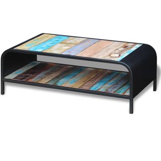 vidaXL Mesa De Centro Madera Maciza Reciclada Vidaxl
