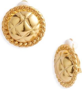 Karine Sultan Roman Style Clip-On Earrings in Gold at Nordstrom