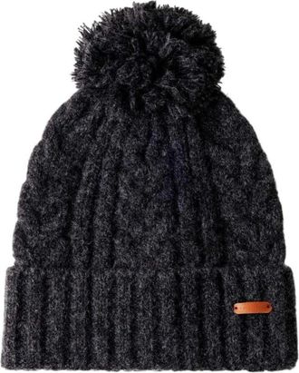 Pepe Jeans London Cable Knit Beanie - Dames - Hoeden - Grijs - ONE Size - Polyester - Accessoires