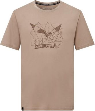 Salewa Eagle Geometric T-Shirt Funktionsshirt für Herren | beige