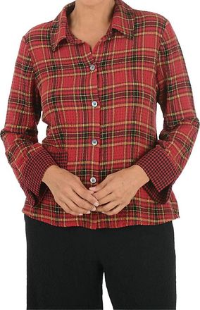Habitat Plaid Mixed Pocket Shirt In Scarlet
