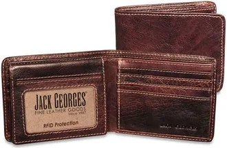 Jack Georges Voyager Bifold Wallet with ID Flap in Brown at Nordstrom