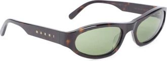 Marni Yozamei Zonnebril - unisex - Zonnebrillen - Bruin - ONE Size - Accessoires
