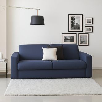 Talamo Italia Talamo Italia - Sof&aacute; Fijo Giuseppina, Sof&aacute; De 2 Plazas, 100% Made In Italy, Sof&aacute; De Sal&oacute;n En Tela Tapizada, Con Reposabrazos Est&aacute;ndar, Cm 180x95h90, B