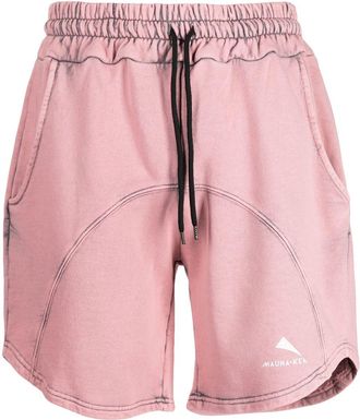 Mauna Kea panelled logo-print cotton short - men - Cotton - S - Pink