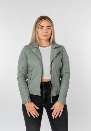 Mauritius Lederjacke MAURITIUS MWBajah, Damen, Gr. 4XL (48), frosty gr&uuml;n, Obermaterial: 100% Schafsleder. Futter: 100% Polyester. &Auml;rmelfutter: 100% Polyester, u