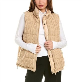 Lafayette 148 New York Reversible Vest In Dune