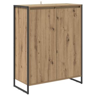 vidaXL Armario Para Zapatos Con Puerta Roble Artisan 79 X 36 X 100 Cm Vidaxl