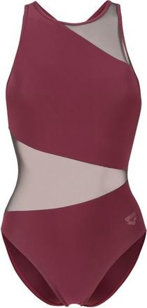 Arena Mesh Angle Swimsuit Vent Back B Badeanzug f&uuml;r Damen | rot
