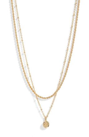 Kendra Scott Dira Multichain Necklace in Gold Metal at Nordstrom