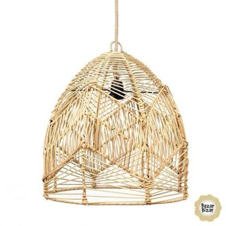 Bazar Bizar L&aacute;mpara de techo rat&aacute;n di&aacute;m:40cm