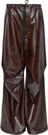 Maison Margiela Pantaloni drappeggiati - Marrone