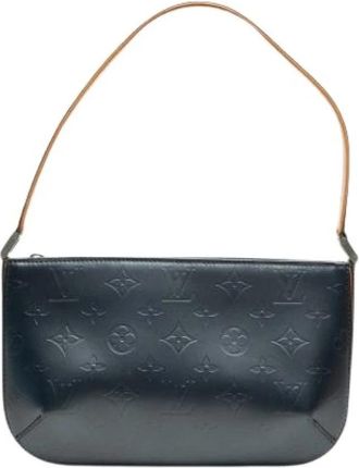 Louis Vuitton Pre-owned The Fowler - Dames - Vintage Schoudertas - Blauw - ONE Size - Leer - Vintage
