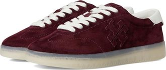 Tory Burch Phoenix Sneaker Womens Shoes Dark Carmine/Blanc : 10.5 M, Suede