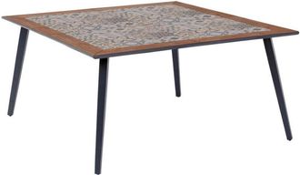 Hesperide Mesa De Jard&iacute;n Corredera Extensible &Eacute;vasion Efecto Lino Y Madera De Arcilla, Capacidad Para 10 Personas En Aluminio Lates - Hesp&eacute;ride