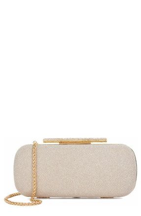 Dune London Body Faux Leather Frame Clutch in Gold at Nordstrom