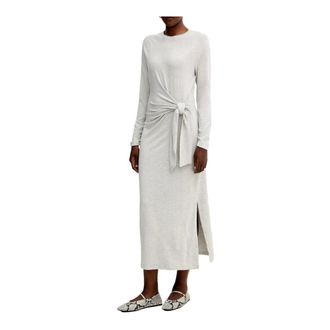 HUGO BOSS Dames, Jurken, Grijs, Maat: L Modal