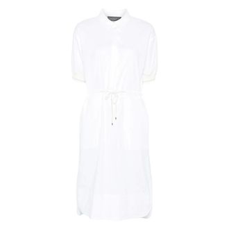 Lorena Antoniazzi Kleedjes, Dames, Wit, L, Katoen, Midi Jurk