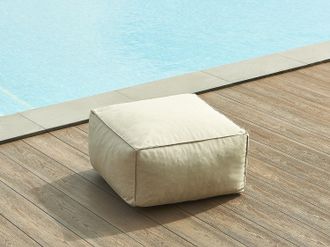 Vente-Unique Pouf da giardino in Tessuto Beige - NOUMARA di MYLIA