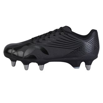 Canterbury Of New Zealand Unisex Volwassen Stampede Groundbreak Team Soft Ground Rugby Schoenen (Zwart/Zilver Metallic)