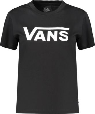 Vans Flying V Crew Tee - Dames - T-shirts - Zwart - 2XS - Katoen - Tops