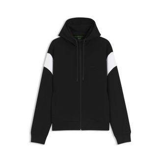 BOSS Regular-fit zip-up sweatshirt in spacer pique