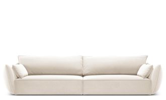 BLOOMINGLOFT 4-Sitzer Designsofa Vanda - Samtbezug