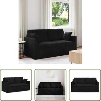 vidaXL Divano ergonomico - Divano Nero 158 x 78 x 80 cm Velluto