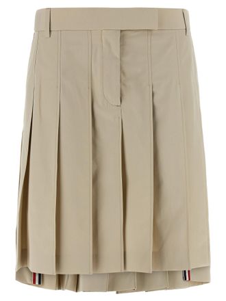 Thom Browne Beige Cotton Long Womens Skirt