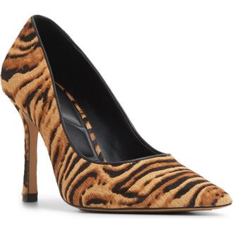 Aldo Stessy 3.0 Genuine Calf Hair Pointed Toe Pump in Open Brown at Nordstrom Rack, Size 8.5
