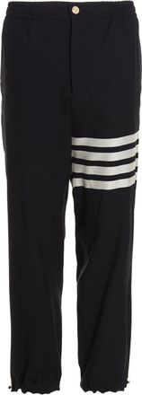 Thom Browne Blue Wool Stripes Joggers