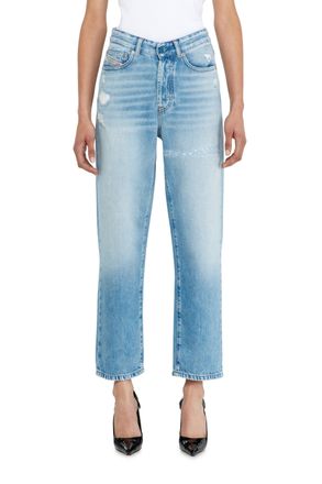 Diesel Regular Jeans High Waist 1981 D-Went, Light blue, Button fly