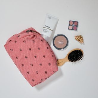 Urban Expression Cozy Crush - Corduroy Cosmetic & Travel Organizer Pouch in Blush at Nordstrom
