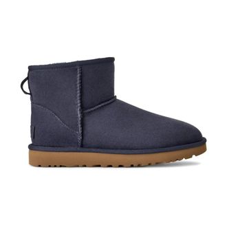 UGG Classic Mini II Boot Dark Indigo - Dames - Winterlaarzen - Blauw - 36 EU - Leer - Schoenen