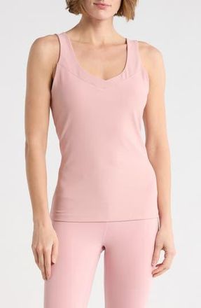 Yogalicious WonderLink Sora V-Neck Tank in Blush Silk at Nordstrom Rack, Size X-Large