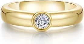 Lafonn Minimal Embrace Simulated Diamond Ring in Gold at Nordstrom, Size 8
