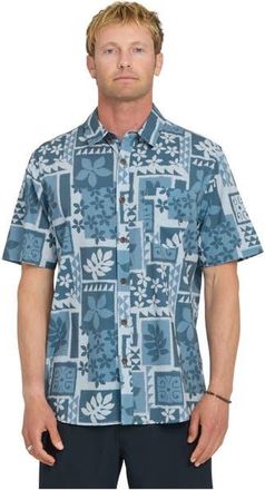 Quiksilver Sandy Cove Short Sleeve Shirt in Skyway at Nordstrom, Size X-Large