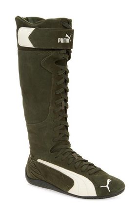 Puma Speedcat Sneaker Boot in Dark Olive/Frosted Ivory at Nordstrom, Size 6.5