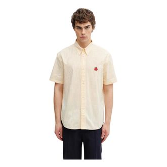 Kenzo Heren, Overhemden, Beige, Maat: XL Katoen